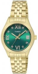 Zegarek Timex damski zielona tarcza 36 mm (TW2V45500). Zielone zegarki damskie Timex. Za 405.99 zł.