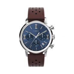 Zegarek Timex. Brązowe zegarki męskie Timex, bez wzorów. Za 979.99 zł.