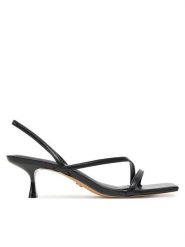 Aldo Sandały Ferra 13966759 Czarny. Czarne sandały damskie Aldo, bez wzorów, ze skóry, bez obcasa, na szpilce, bez zapięcia. W wyprzedaży za 329.99 zł.