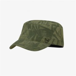 Czapka z daszkiem BUFF Military Cap Açai. Zielone czapki damskie Buff, bez wzorów, sportowe. W wyprzedaży za 90.93 zł.