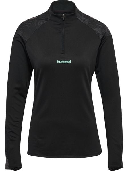 Bluza damska Hummel Blaze26 Pro. Czarne bluzy damskie Hummel, xl, bez wzorów, z materiału, klasyczne, bez ramiączek, bez kaptura. Za 238.00 zł.