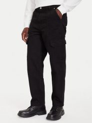 Karl Lagerfeld Jeans Spodnie materiałowe A4M10100 Czarny Regular Fit. Czarne spodnie materiałowe męskie Karl Lagerfeld Jeans, bez wzorów, z bawełny. Za 649.99 zł.