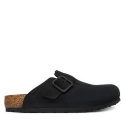 Klapki Birkenstock. Czarne klapki męskie Birkenstock, bez wzorów, bez zapięcia. Za 719.99 zł.