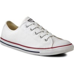 Trampki CONVERSE - Ct Dainty Ox 537204C White. Białe trampki i tenisówki damskie Converse, bez wzorów, z gumy, bez zapięcia. W wyprzedaży za 199.00 zł.