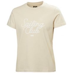 Koszulka damska Helly Hansen Cora Graphic 2.0. Białe koszulki sportowe damskie Helly Hansen, bez wzorów, bez ramiączek. Za 233.50 zł.