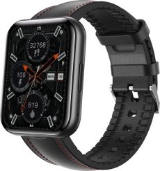Smartwatch Bemi Bemi SmartWatch Exo Czarny + Pasek Skórzany Czarny. Czarne zegarki smartwatch BEMI, bez wzorów. Za 252.43 zł.