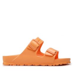 BIRKENSTOCK ARIZONA EVA Klapki damskie. Brązowe klapki damskie Birkenstock, bez wzorów, biznesowe, bez obcasa, bez zapięcia. Za 179.99 zł.