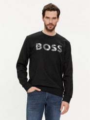 Boss Bluza Soleri 15 50513373 Czarny Regular Fit. Czarne bluzy męskie Boss, l, bez wzorów, z bawełny, bez ramiączek, bez kaptura. Za 469.99 zł.