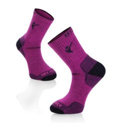 Skarpety turystyczne Cyclam Merino Wool. Czerwone skarpety męskie TRY TO FLY, bez wzorów, z elastanu. Za 85.99 zł.
