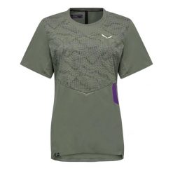T-shirt damski Salewa Pedroc Tech Dry. Czerwone t-shirty damskie Salewa, m, bez wzorów, bez kołnierzyka, bez ramiączek. Za 399.05 zł.