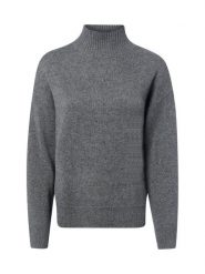 Marie Lund sweter merino Kobiety Wełna szary, S. Szare swetry nierozpinane damskie Marie Lund, s, bez wzorów, z wełny, bez kołnierzyka, bez ramiączek. Za 349.95 zł.