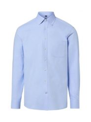 Nils Sundström koszula casual Mężczyźni Regular Fit Bawełna niebieski, XXL. Niebieskie koszule męskie Nils Sundström, m, bez wzorów, z bawełny, casualowe, bez kołnierzyka, bez ramiączek. Za 119.95 zł.