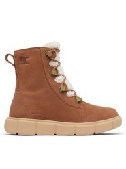 Sorel Botki Explorer III Joan 2077981242 Brązowy. Brązowe botki damskie Sorel, bez wzorów, ze skóry, bez obcasa, na płaskiej podeszwie, bez zapięcia. Za 389.99 zł.