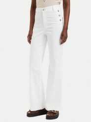 Guess Jeansy W6GA0P W2440 Biały Regular Fit. Białe jeansy damskie Guess, z aplikacjami, z bawełny. Za 524.99 zł.