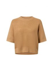 Msch Copenhagen Sweter z półrękawkiem - MSCHThamira Kobiety beżowy, S/M. Brązowe swetry nierozpinane damskie MSCH Copenhagen, m, bez wzorów, bez kołnierzyka, bez ramiączek. Za 179.95 zł.