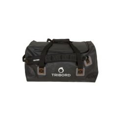 Torba podróżna żeglarska 80 L. Czarne torby podróżne damskie TRIBORD, bez wzorów, z materiału. Za 279.99 zł.