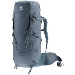 Plecak trekkingowy Deuter Aircontact Core 40+10 - graphite/shale/shale. Szare plecaki damskie Deuter, bez wzorów, sportowe. Za 786.99 zł.