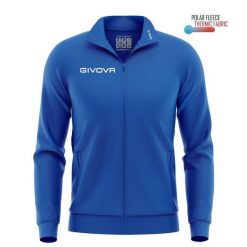 Unisex Bluza Givova Polarfleece Mono 500 - Komfort i Ciepło. Niebieskie bluzy męskie Givova, bez wzorów, z poliesteru, sportowe, bez ramiączek, bez kaptura. Za 67.27 zł.