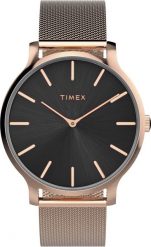 Zegarek Timex Zegarek damski Timex TW2W19600 różowe złoto. Czerwone zegarki damskie Timex, złote. Za 431.00 zł.