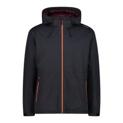 Kurtka z kapturem CMP. Czarne kurtki męskie CMP, bez wzorów, sportowe, z kapturem. Za 464.25 zł.