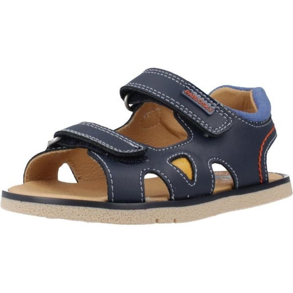 Sandały PABLOSKY 055420P Niebieski. Niebieskie sandały męskie Pablosky, bez wzorów, z materiału, bez zapięcia. Za 184.99 zł.