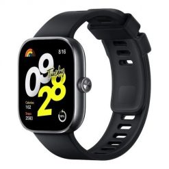 Zegarek Smartwatch Xiaomi Redmi Watch 4 Obsidian Black. Czarne zegarki smartwatch Xiaomi, bez wzorów. Za 294.99 zł.