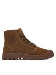 Palladium Trapery Pampa Zip Wl Pilot 74977-241-M Khaki. Brązowe buty zimowe męskie Palladium, bez wzorów, bez obcasa, bez zapięcia. Za 599.99 zł.