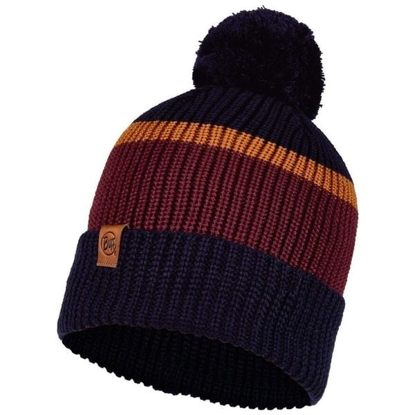 Czapka BUFF KNITTED HAT ELON. Brązowe czapki damskie Buff, na zimę, bez wzorów, sportowe. Za 108.00 zł.