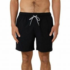 Strój kąpielowy Męski Daily Volley. Czarne szorty męskie Rip Curl, bez wzorów, sportowe. Za 129.00 zł.