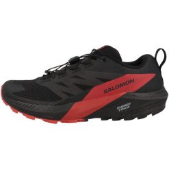Obuwie Sportowe Męskie Góra Salomon Sense Ride 5 Czerwony. Czarne buty sportowe męskie Salomon, bez wzorów, z materiału, bez zapięcia, do biegania. Za 563.00 zł.
