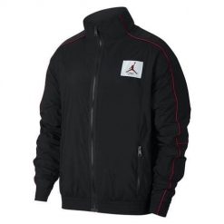 Kurtka uniwersalna męska Nike Jordan Flight Warmup Jacket. Czarne kurtki męskie Nike, m, bez wzorów, z syntetyku, klasyczne, bez kaptura. Za 399.00 zł.