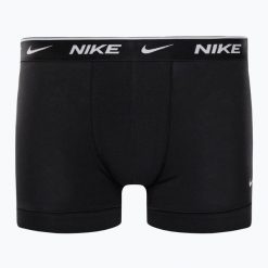 Bokserki męskie Nike Everyday Cotton Stretch Trunk 2. Czarne bokserki męskie Nike, bez wzorów. Za 99.99 zł.