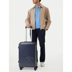 Walizka średnia Beverly Hills Polo Club. Niebieskie walizki męskie Beverly Hills Polo Club, bez wzorów, średnie. Za 359.99 zł.