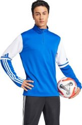 Bluza męska adidas Squadra 25 Training Top niebiesko-biała JD2985 2XL. Białe bluzy męskie Adidas, m, bez wzorów, bez ramiączek, bez kaptura. Za 136.82 zł.