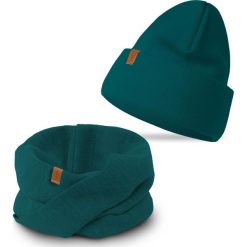 Nandy Nandy Damski Komplet Zimowy Czapka Komin Kolory - Zest-Ck-20849-18-Morski. Zielone czapki damskie Nandy, na zimę, bez wzorów. Za 99.90 zł.