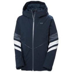 Damska kurtka narciarska Helly Hansen Panorama. Niebieskie kurtki sportowe damskie Helly Hansen, na zimę, bez wzorów, bez ramiączek, bez kaptura, narciarskie. Za 1,192.90 zł.