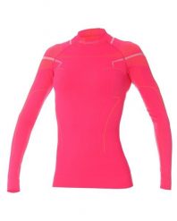 Termoaktywna damska bluza narciarska Brubeck Thermo. Czerwone bluzy damskie Brubeck, na zimę, xs, bez wzorów, z dzianiny, bez ramiączek, bez kaptura. Za 189.99 zł.