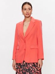 DKNY Marynarka P3BCTR09 Koralowy Regular Fit. Pomarańczowe marynarki i żakiety damskie DKNY, bez wzorów, z wiskozy, bez kołnierzyka, bez ramiączek. Za 1,029.00 zł.