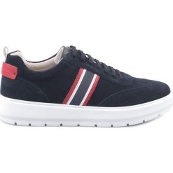 Geox Kaula Tenisówki Niebieski. Niebieskie trampki męskie Geox, bez wzorów, z materiału, bez zapięcia. Za 567.95 zł.
