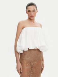 Herskind Bluzka Hamilton 5560202 Biały Regular Fit. Białe bluzki damskie Herskind, bez wzorów, z bawełny, bez kołnierzyka, bez ramiączek. Za 359.99 zł.