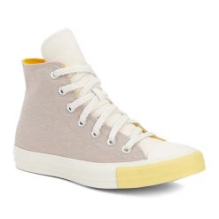 Trampki damskie Converse Chuck Taylor All Star Hi. Szare trampki i tenisówki damskie Converse, bez wzorów, bez zapięcia. Za 249.99 zł.