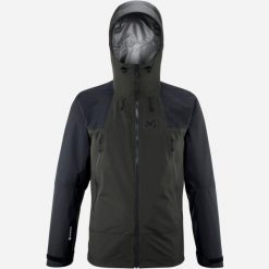 Kurtka trekkingowa K GORE-TEX męska. Szare kurtki męskie Millet, l, bez wzorów, z gore-texu, bez kaptura. Za 1,408.10 zł.
