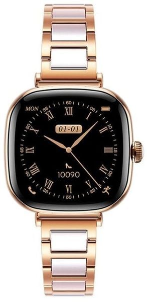 Smartwatch Joyroom Smartwatch Starlight JR-FS1 z możliwością odbierania połączeń - złoty. Żółte zegarki smartwatch Joyroom, bez wzorów. Za 246.70 zł.