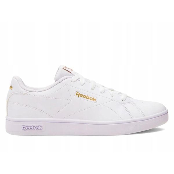 Buty sportowe damskie Reebok Court Clean sneakersy białe (100074383). Białe obuwie sportowe damskie Reebok, bez wzorów, z gumy, bez zapięcia, trekkingowe. Za 181.30 zł.