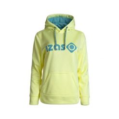 Bluza damska DUERO W V4 z regulowanym kapturem, logo i kieszenią z przodu. Żółte bluzy damskie IZAS, m, bez wzorów, eleganckie, bez ramiączek. W wyprzedaży za 182.57 zł.