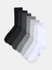 Długie skarpetki OEKO-TEX 7 pack - wielobarwny. Skarpety męskie Sinsay, bez wzorów. Za 22.99 zł.