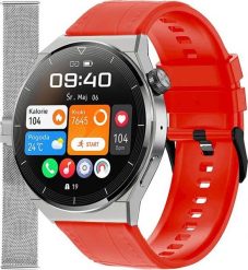 Smartwatch Enter SAT.111.235.1411-SET Czerwony. Czerwone zegarki smartwatch Enter, bez wzorów. Za 299.00 zł.