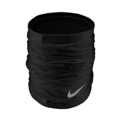 Komin NIKE THERMA FIT WRAP 2.0. Czarne szaliki męskie Nike, bez wzorów. Za 129.99 zł.