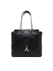 Patrizia Pepe Torebka 8B0196/L113 Czarny. Czarne torebki do ręki damskie Patrizia Pepe, bez wzorów, ze skóry, bez dodatków. Za 1,999.00 zł.