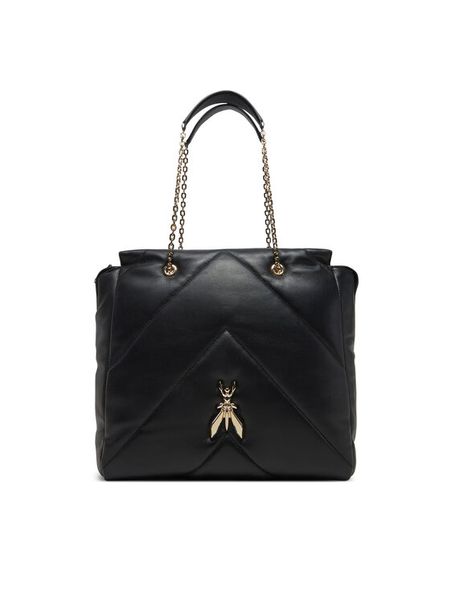 Patrizia Pepe Torebka 8B0196/L113 Czarny. Czarne torebki do ręki damskie Patrizia Pepe, bez wzorów, ze skóry, bez dodatków. Za 1,999.00 zł.